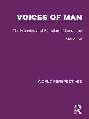 cover image of Voices of Man